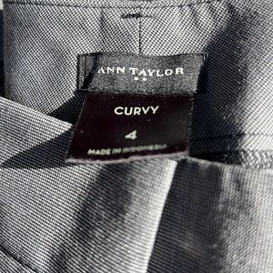 Like new, Rarely worn, Ann Taylor size for curvy black checkered dress pants.